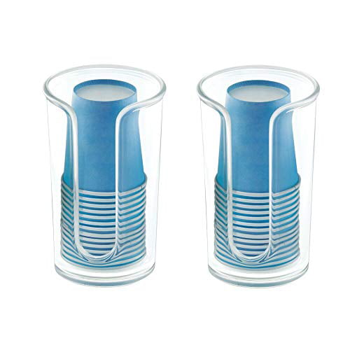 Storage H Details about   mDesign Modern Plastic Compact Small Disposable Paper Cup Dispenser